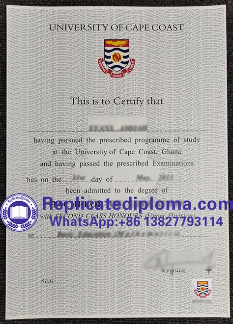 Buy fake University of Cape Coast diploma, order UCC degree ...