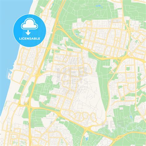 Printable street map of Herzliya, Israel - HEBSTREITS