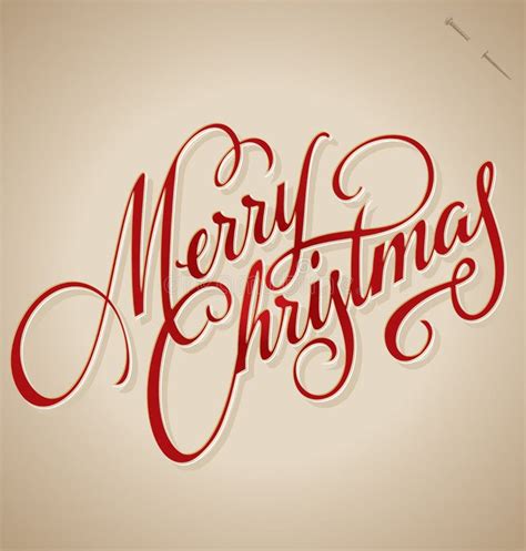 MERRY CHRISTMAS Hand Lettering (vector) Stock Vector - Illustration of calligraphy, icon: 41294928