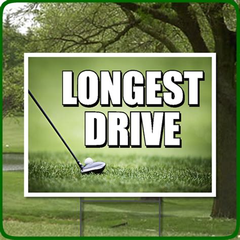 Golf Outing Longest Drive Full Color Sign