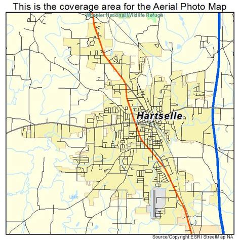 Aerial Photography Map of Hartselle, AL Alabama