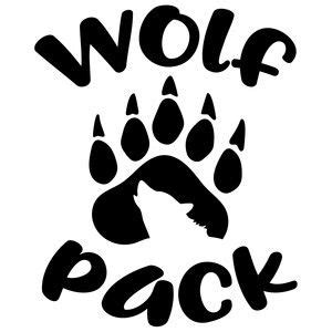 Silhouette Design Store: Wolf Pack Logo | Wolf silhouette, Wolf pack ...