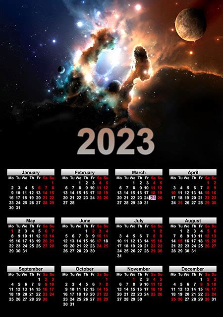 Calendar Creator 2023 with 250+ Templates