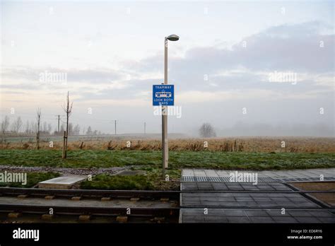 A sign at Ingliston Park & Ride and Edinburgh Tram station reads ...