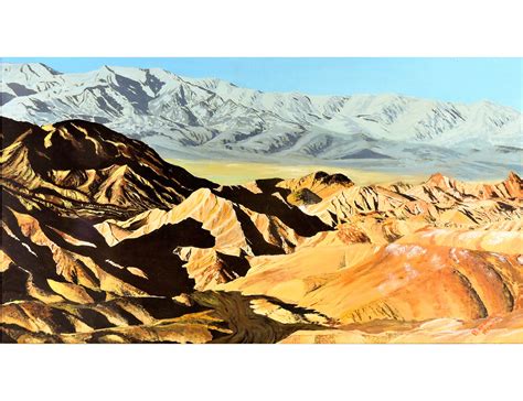 Death Valley Painting With Sharp Contrasts and a Touch of Snow - Etsy