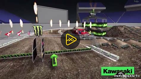 2015 San Diego Supercross Animated Track Map - MotoXAddicts