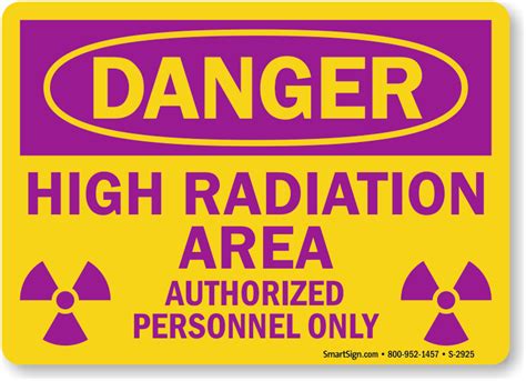 Radiation Warning Signs | X-Ray Radiation Warning Signs