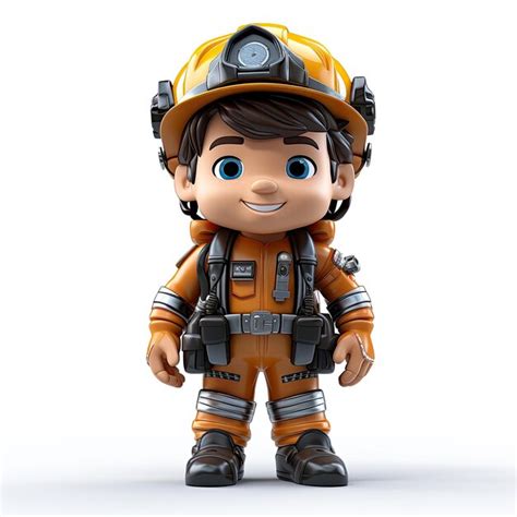 Premium AI Image | illustration small firefighter toys creative figure ...