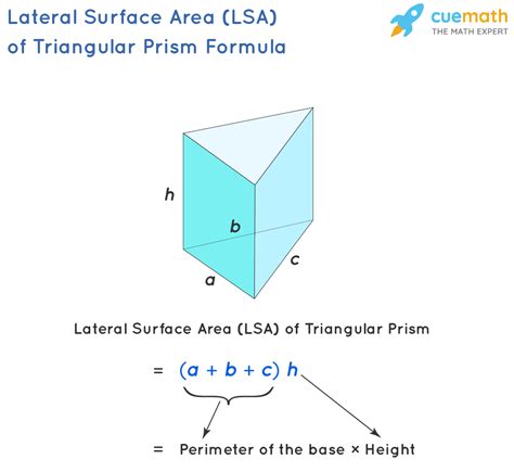 Lateral Area of Triangular Prism - Formula, Examples, Definition