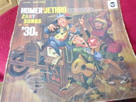 Homer & Jethro Zany Songs of the 30's Record | eBay