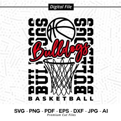 Bulldog SVG PNG, Bulldog Basketball Svg, Bulldogs, Basketball Svg, Bulldog Sublimation, Bulldog ...