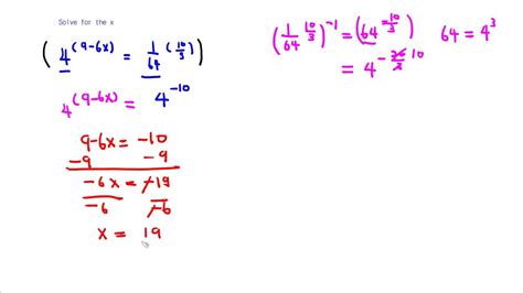 Solve exponential equation using exponent properties(4) - YouTube