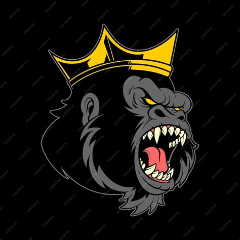 Premium Vector | The king kong logo