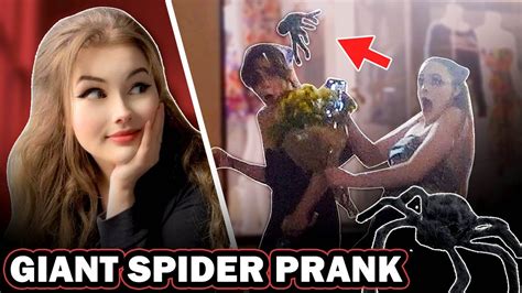 Giant Falling Spider Prank - YouTube