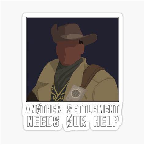 "Preston Garvey Another Settlement Needs Your Help Fallout 4 " Sticker ...