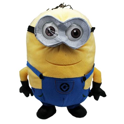 Despicable Me Bob the Minion Plush Toy With Secret Zipper Pocket (13in ...