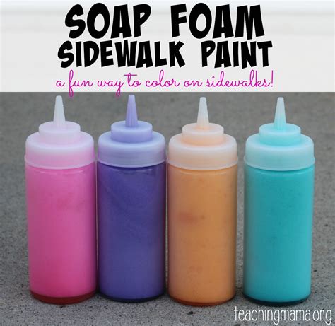 Soap Foam Sidewalk Paint