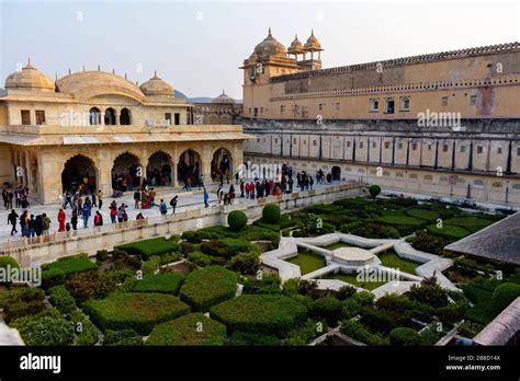 Jaipur, Rajasthan, India - January 5 2020 - The Sheesh Mahal and the ...