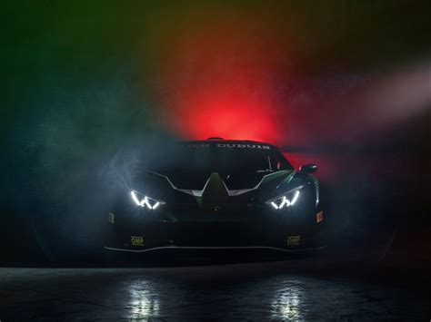 Wallpaper 2023 black lamborghini huracán gt3 evo2, headlight desktop wallpaper, hd image ...