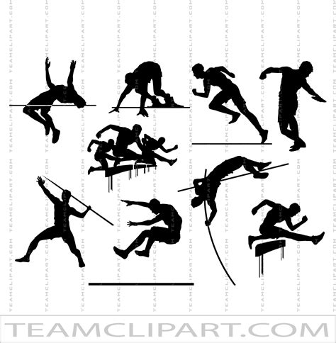 Track and Field Clipart | Quality Clipart Images | AI JPG EPS PNG