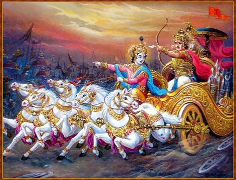 SHRI KRISHNA & ARJUNA | Krishna painting, Lord krishna wallpapers, Krishna radha painting