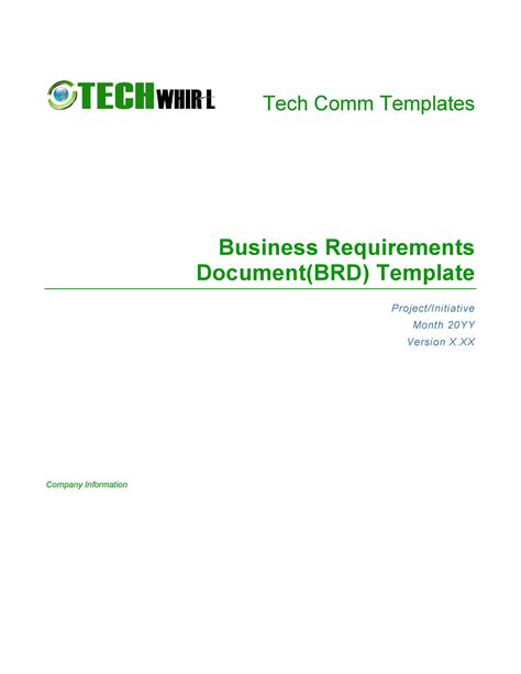 40+ Simple Business Requirements Document Templates ᐅ TemplateLab