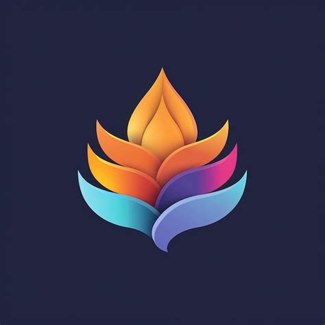 Premium Photo | Logo icon flat design leaf nature