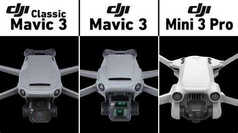 Dji Mavic 3 Classic Vs Dji Mavic 3 Vs Dji Mini 3 Pro - YouTube