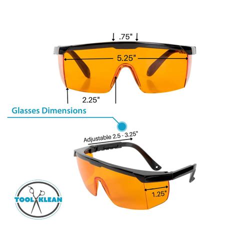 UV Light Safety Glasses – Yellow UVC Protective Goggles - ANSI Z87.1 – Tool Klean