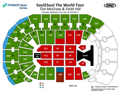 Seating Charts | Events & Tickets | INTRUST Bank Arena