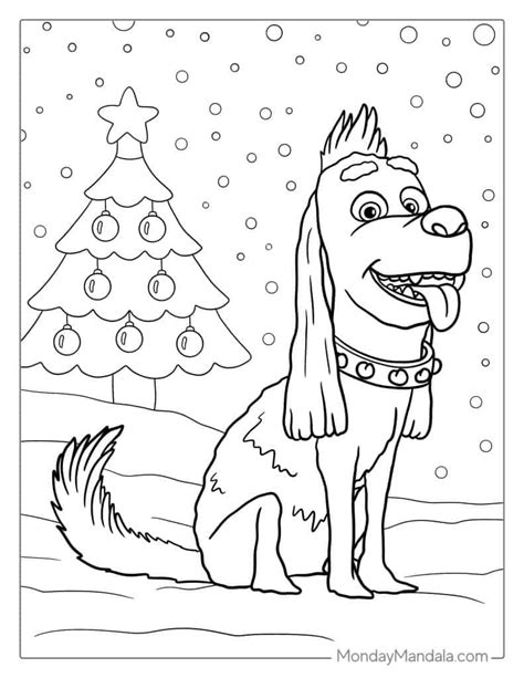 Grinch Dog Max Coloring Page Printable