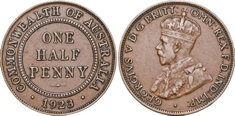 Coins and Australia - Half Penny 1925 - Australian pre-decimal coins ...