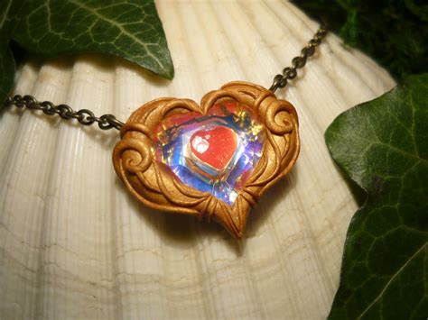 Zelda Heartcontainer - handmade Necklace by Ganjamira on DeviantArt