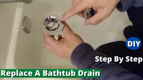 How To Replace A Bathtub Drain - Remove and Install New Drain - Step By ...