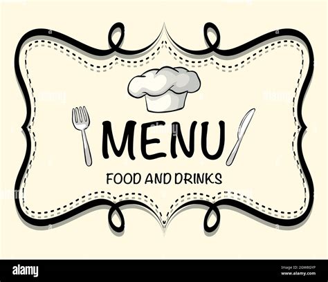 Logo design of restaurant menu Stock Vector Image & Art - Alamy