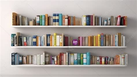 Imagery Of 3d Bookshelf Design Powerpoint Background For Free Download ...