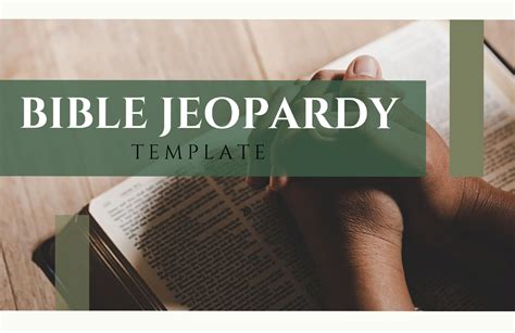 Bible Jeopardy Template in PDF, PPT, Google Slides, Apple Keynote ...