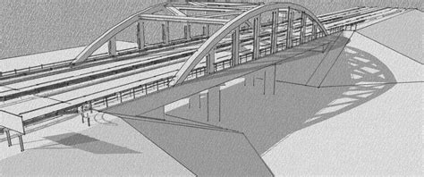 Beam Bridge Sketch at PaintingValley.com | Explore collection of Beam Bridge Sketch