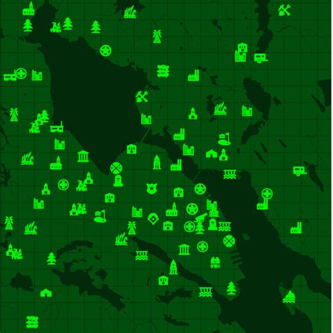 I made a Fallout 4 style map of Halifax, NS : fo4