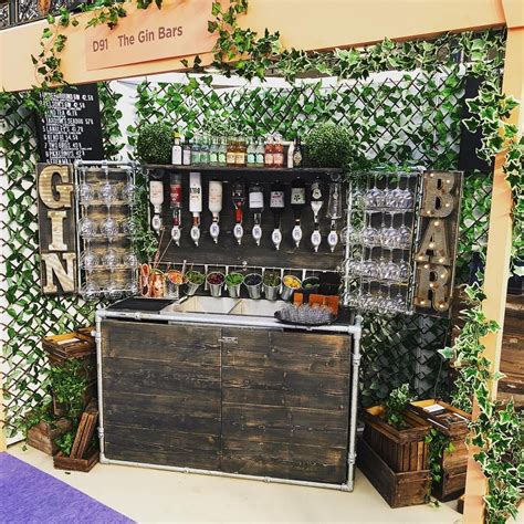 The gin bar for weddings at the National Wedding Show - Ace Bar Events | Home cocktail bar, Gin ...