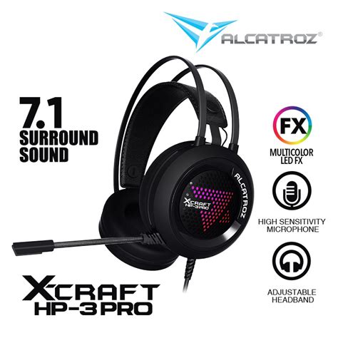 Alcatroz X-Craft HP-3 Pro Gaming Headset | Asianic Distributors Inc. Philippines