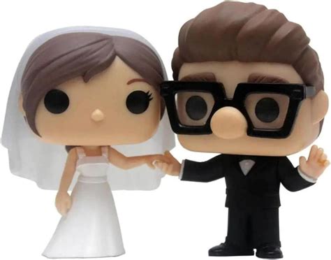 Buy Funko Pop! Up Carl and Ellie Wedding Exclusive 2 Pack Figure Bundle ...