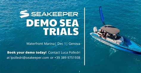 Sea Keeper Demo Sea Trials - Genova Waterfront Marina