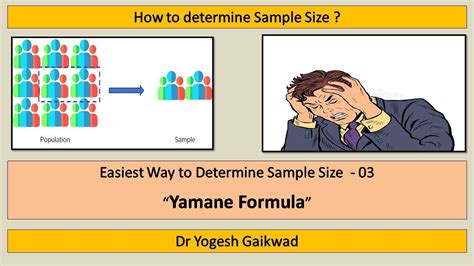 How to determine Sample Size ? l Yamane Formula l finite population l ...