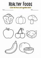 Healthy And Unhealthy Food Coloring Pages sketch template