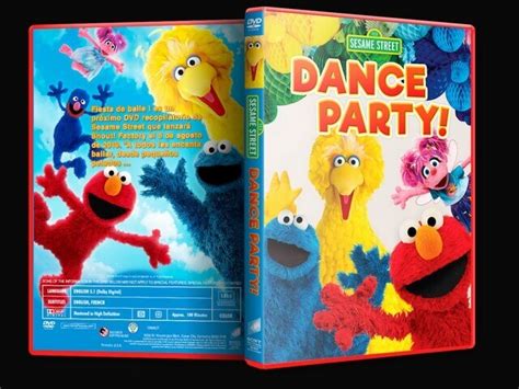 Sesame Street Dance Party (2019) caratula dvd + label