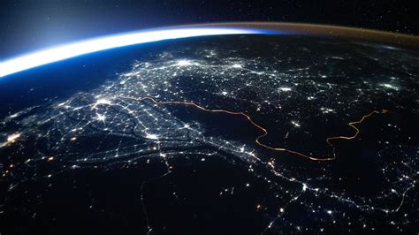 ISS posts pictures taken from space of Earth’s horizon at night. Images go viral | Trending ...