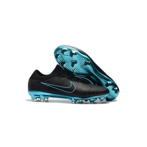 Nike Mercurial Vapor Flyknit Ultra FG ACC Mens Soccer Boots Black Blue