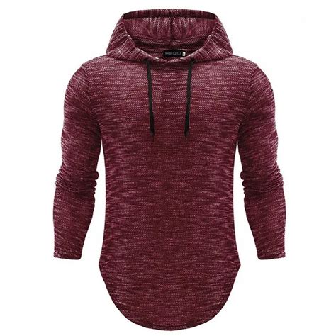 Hoodie Men Hip Hop Sweatshirt Mens Flax Hooded Sweatshirt Long Sleeve ...