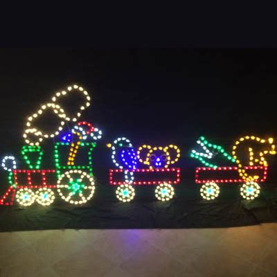 Animated Aussie Christmas Train - Christmas Creations Light Designs, Queensland